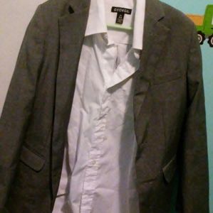 Dress shirt & jacket. Shirt size 10/12, jacket 10